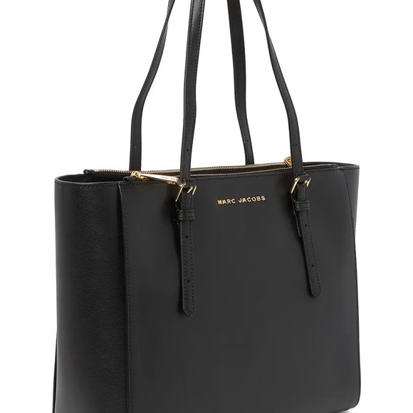 MARC JACOBS LARGE COMMUTER LEATHER TOTE( color salmon/pink) - Picture 7 of 12